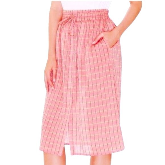 PepaLoves Mod Cloth Graciela Retro Skirt S Pink/Green/Yellow - Picture 1 of 14